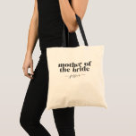 Bolsa Tote Mãe da Noiva Simples Moderno Personalizado Preto<br><div class="desc">Bolsa Mãe da Noiva Simples Moderno Personalizado Preto</div>