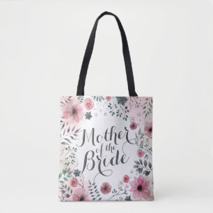 Bolsa Tote Mãe da sacola da aguarela da noiva