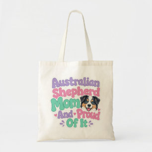 Bolsa Tote Mãe de Australian Shepherd e Orgulhosa Cachorro En