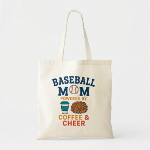Bolsa Tote Mãe de baseball com café e animação