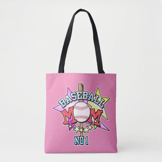 Bolsa Tote Mãe de beisebol (Frente)