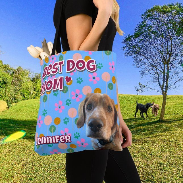 Bolsa Tote Mãe De Cachorro Presente Para Amigo, Foto De Pet P (Criador carregado)