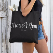 Mãe de Cavalo Estilo Letra Preta Estabelecida