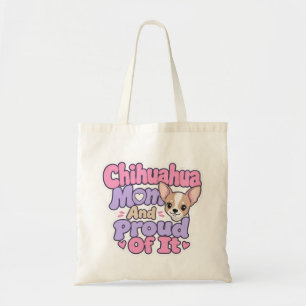 Bolsa Tote Mãe de Chihuahua, Cachorro Pequeno Grande Personal