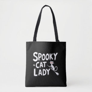 Bolsa Tote Mãe de Gato Assustador Senhora de Gato Assustador