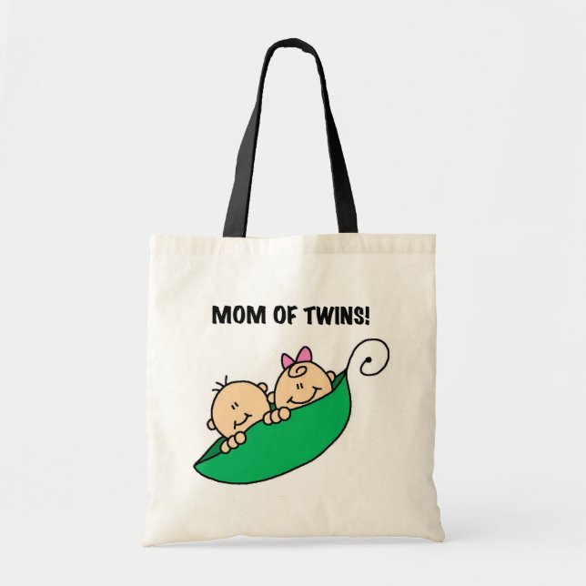 Bolsa Tote Mãe de Gêmeos em Camisetas e presentes (Frente)
