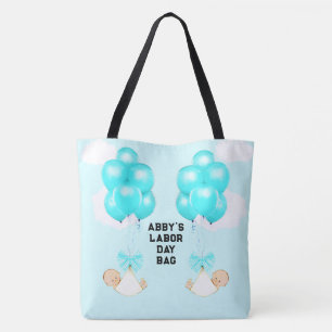 Bolsa Tote Mãe de Gêmeos Meninos a Caminho