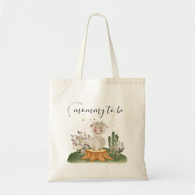 Bolsa Tote Mãe de Ovelha da Floresta (Frente)