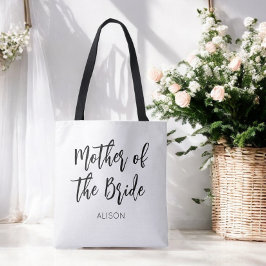 Bolsa Tote Mãe do Casamento Branco Negro Bride
