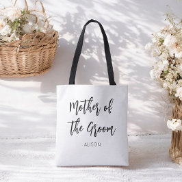 Bolsa Tote Mãe do Groom Black White