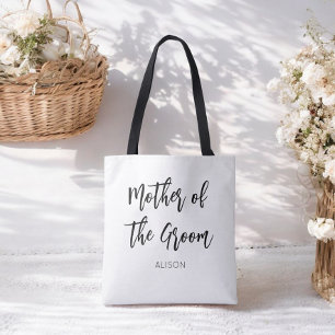 Bolsa Tote Mãe do Groom Black White