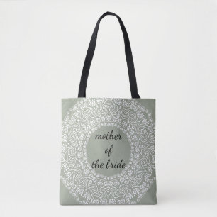 Bolsa Tote Mãe do laço da mandala do redemoinho do casament