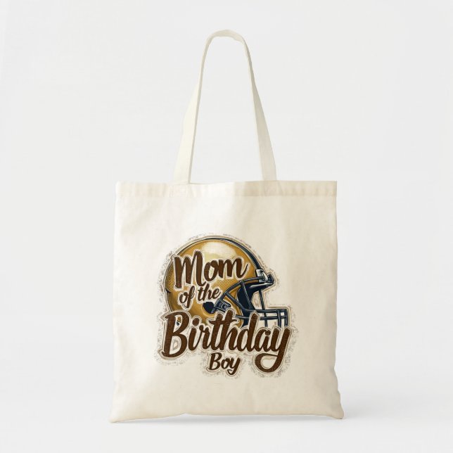 Bolsa Tote Mãe do menino de aniversário (Frente)