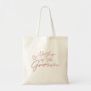 Bolsa Tote Mãe do noivo - o falso Dourado cor-de-rosa foil a