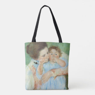 Bolsa Tote Mãe e Criança por Mary Cassatt, Vintage Fine Art