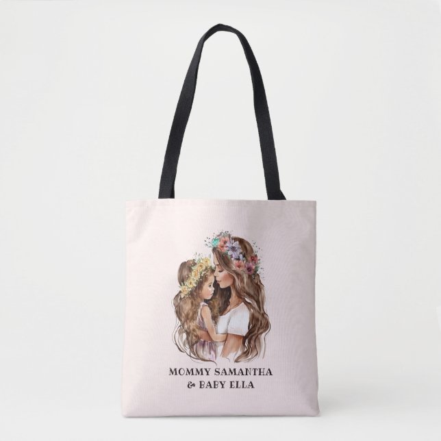 Bolsa Tote Mãe e Filha Adoráveis (9) (Frente)