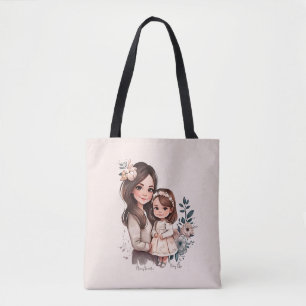 Bolsa Tote Mãe e filha adoráveis personalizadas (3)