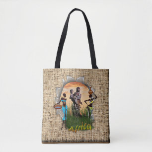 Bolsa Tote Mãe e filho da África