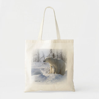 Bolsa Tote Mãe e filhote do urso polar