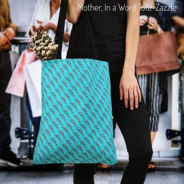 Bolsa Tote Mãe, em uma palavra (Criador carregado)