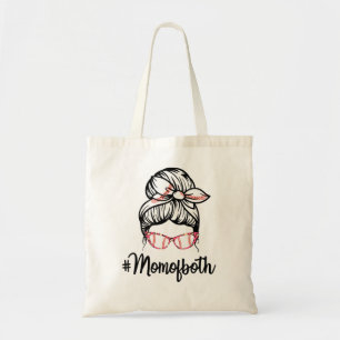 Bolsa Tote Mãe Engraçada dos Dois Beisebol Mãe Softball Mãe