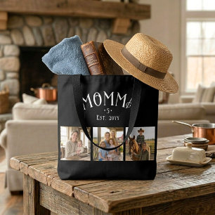 Bolsa Tote Mãe Estabeleceu Contagem de Crianças Chic Preto 3