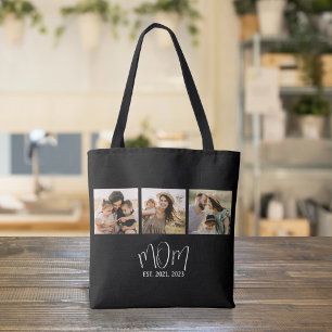 Bolsa Tote Mãe Estabeleceu Roteiro Preto 3 Foto
