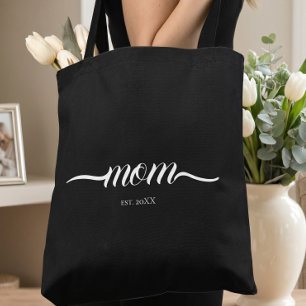 Bolsa Tote Mãe Estabelecida Ano Personalizado Mãe