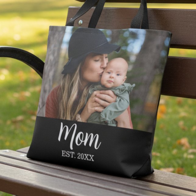 Bolsa Tote Mãe Estabelecida Foto Dia das Mães (Criador carregado)