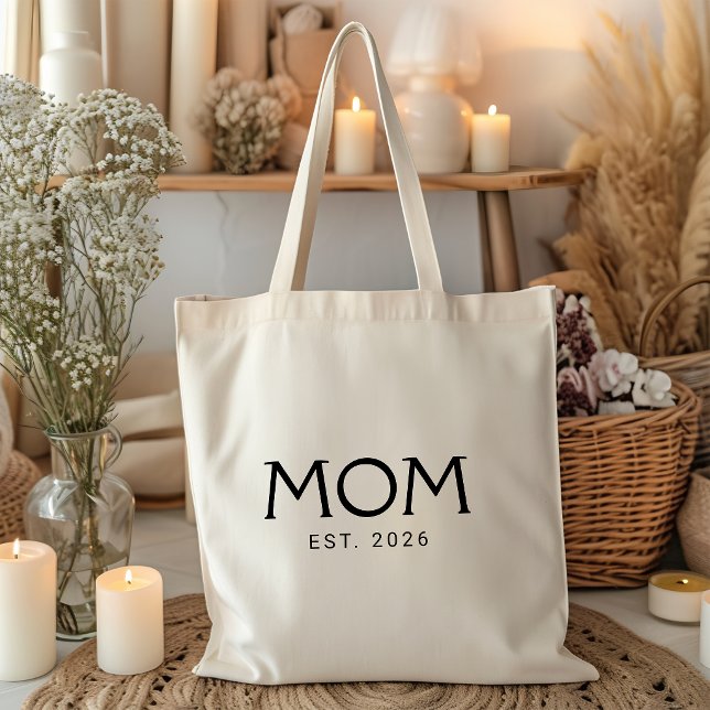 Bolsa Tote Mãe Estabelecida Novo Presente de Mãe (Criador carregado)