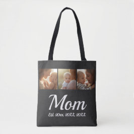 Bolsa Tote Mãe Estabelecida Roteiro Preto 3 Foto