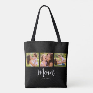 Bolsa Tote Mãe Estabelecida Roteiro Preto 3 Foto