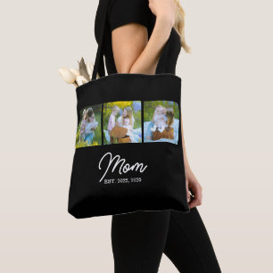 Bolsa Tote Mãe Estabelecida Roteiro Preto 3 Foto