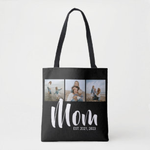 Bolsa Tote Mãe Estabelecida Roteiro Preto 3 Foto