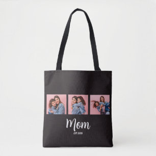 Bolsa Tote Mãe Estabelecida Roteiro Preto 3 Foto