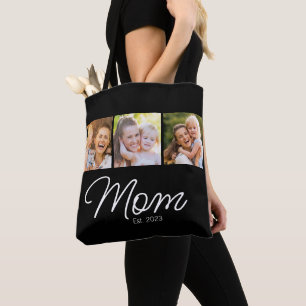Bolsa Tote Mãe Estabelecida Roteiro Preto 3 Foto