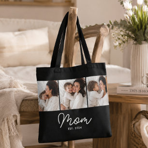 Bolsa Tote Mãe Estabelecida Roteiro Preto 3 Foto