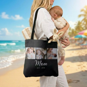 Bolsa Tote Mãe Estabelecida Roteiro Preto 3 Foto