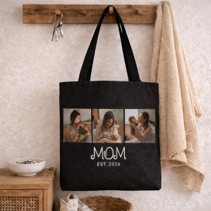Bolsa Tote Mãe Estabelecida Roteiro Preto 3 Foto