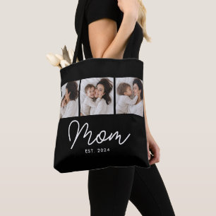 Bolsa Tote Mãe Estabelecida Roteiro Preto 3 Foto