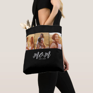Bolsa Tote Mãe Estabelecida Roteiro Preto 3 Foto