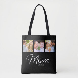 Bolsa Tote Mãe Estabelecida Roteiro Preto 3 Foto