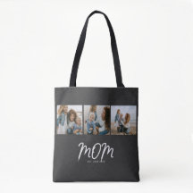 Bolsa Tote Mãe Estabelecida Roteiro Preto 3 Fotos
