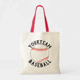 Bolsa Tote Mãe/Fã de Beisebol Nome do Time Personalizado Espo