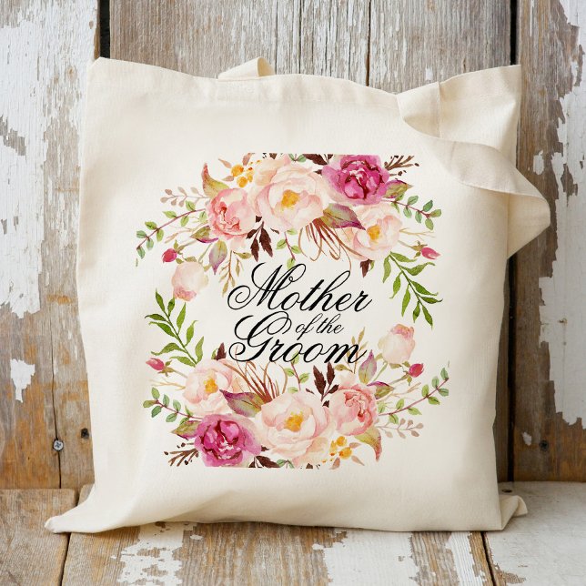 Bolsa Tote Mãe Floral Russa Elegante do Groom (Criador carregado)