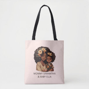 Bolsa Tote Mãe negra personalizada e filha (19)