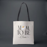 Bolsa Tote Mãe para ser um novo presente de bebê chá de frald<br><div class="desc">Mãe para ser um novo presente de bebê floral de chá de fraldas de margarida ou anúncio.</div>