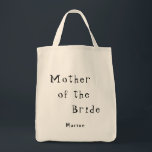 Bolsa Tote Mãe personalizada da noiva<br><div class="desc">Mãe personalizada da Bag de Noiva</div>