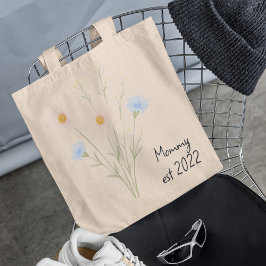 Bolsa Tote Mãe Personalizada Est. Saco de Tote com Flor de Pa