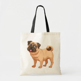 Bolsa Tote Mãe Pug Cachorro Pai Filhotes Cães Resgate Abrigo